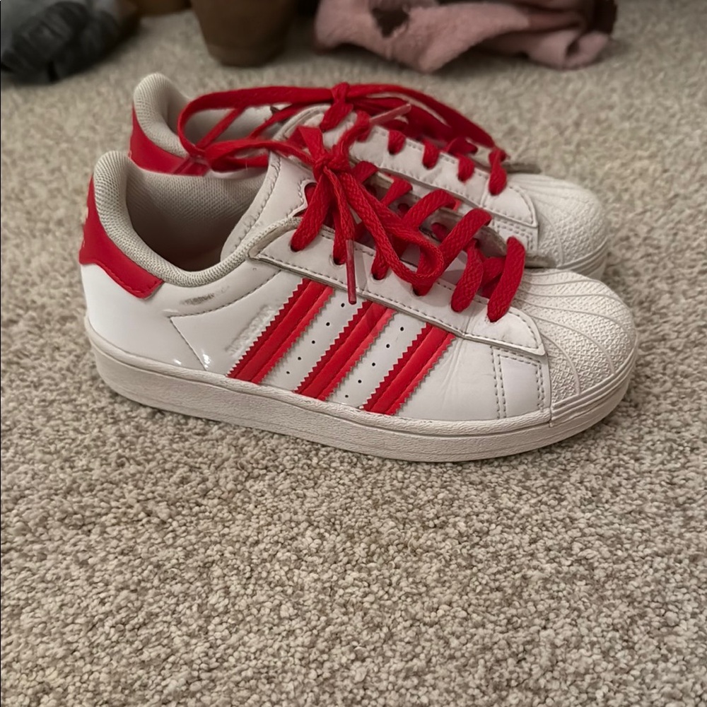 Adidas Kids' Sneakers - White and Red
